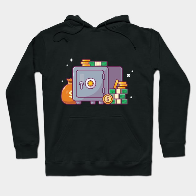 Safe deposit box cartoon Hoodie by Catalyst Labs